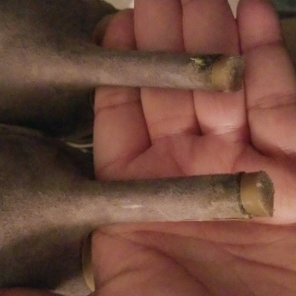 ☆☆Final Price☆☆     BCBGeneration Gray Suede Ankle Strap Heels Size 10M - Picture 5 of 10